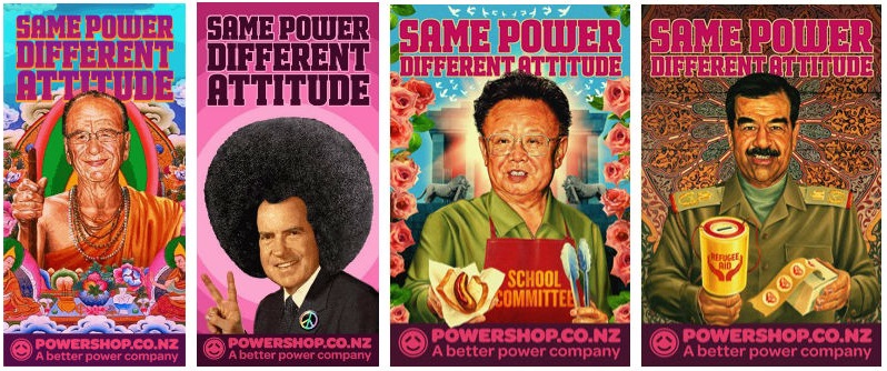 Award winning range of past campaigns by Powershop